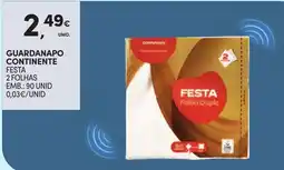 Continente Guardanapo continente festa promoção