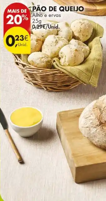 Pingo Doce Pão de queijo promoção