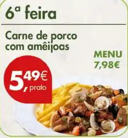 Pingo Doce Carne de porco com amêijoas promoção