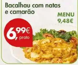 Pingo Doce Bacalhau com natas e camarão promoção