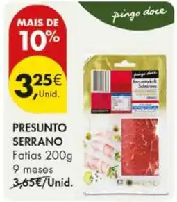 Pingo Doce Presunto serrano promoção
