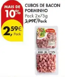 Pingo Doce Cubos de bacon porminho promoção