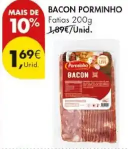 Pingo Doce Bacon porminho promoção