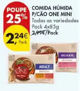 Pingo Doce comida humida p/cão one mini promoção