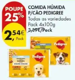 Pingo Doce comida húmida p/cão pedigree promoção