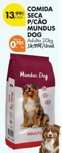 Pingo Doce comida seca p/cão mundus dog adulto promoção