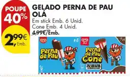 Pingo Doce gelado perna de pau olá promoção