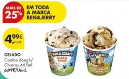 Pingo Doce Ben & Jerry's Cookie Dough / Churros promoção