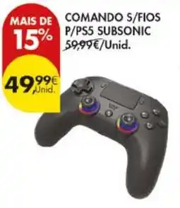 Pingo Doce comando s/fios p/ps5 subsonic promoção