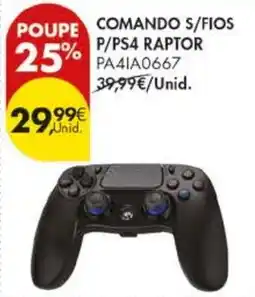 Pingo Doce comando s/fios p/ps4 raptor promoção