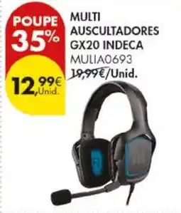 Pingo Doce multi auscultadores gx20 indeca promoção