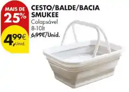 Pingo Doce cesto/balde/bacia smukee promoção