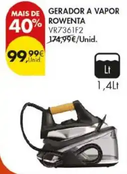 Pingo Doce gerador a vapor rowenta promoção