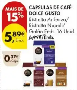Pingo Doce cápsulas de café dolce gusto promoção