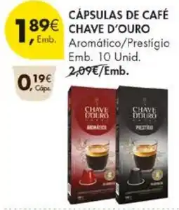 Pingo Doce cápsulas de café chave d'ouro promoção