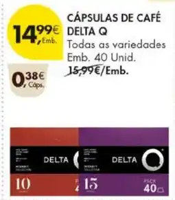 Pingo Doce Cápsulas de café delta q promoção