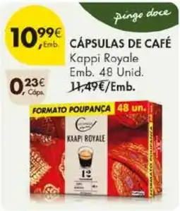 Pingo Doce Cápsulas de café kappi royale promoção