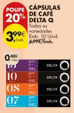 Pingo Doce cápsulas de café delta q promoção