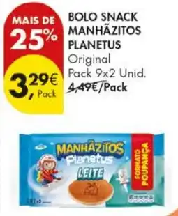 Pingo Doce Bolo snack manhazitos planetus promoção