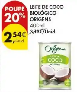 Pingo Doce Leite de coco origens promoção