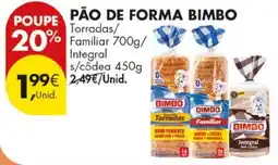 Pingo Doce pão de forma bimbo promoção