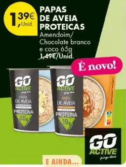 Pingo Doce Papas de aveia proteicas go active promoção