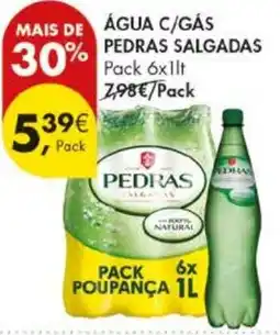 Pingo Doce água c/gás pedras salgadas promoção