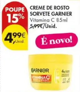 Pingo Doce creme de rosto sorvete garnier promoção