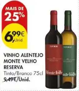 Pingo Doce vinho alentejo monte velho reserva promoção