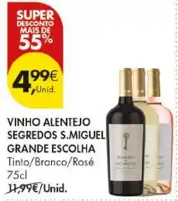 Pingo Doce vinho alentejo segredos s.miguel grande escolha promoção