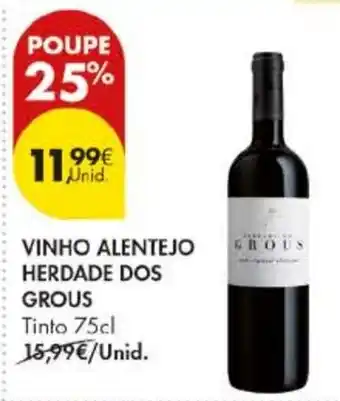 Pingo Doce vinho alentejo herdade dos grous promoção