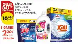 Pingo Doce Cápsulas skip active clean promoção