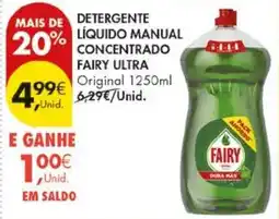 Pingo Doce Detergente líquido manual concentrado fairy ultra promoção