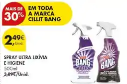 Pingo Doce spray ultra lixívia e higiene cillit bang promoção