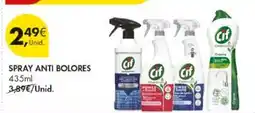 Pingo Doce Spray anti bolores cif promoção