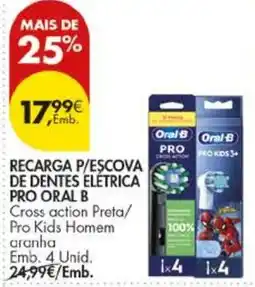 Pingo Doce recarga p/escova de dentes elétrica pro oral b promoção