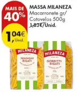 Pingo Doce Massa milaneza macarronete gr/ cotovelos promoção