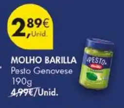 Pingo Doce molho barilla pesto genovese promoção