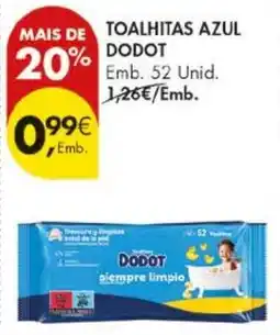 Pingo Doce toalhitas azul dodot promoção