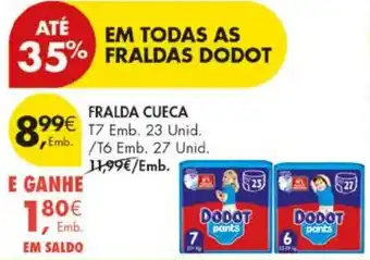 Pingo Doce Fralda cueca dodot promoção
