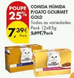 Pingo Doce comida húmida p/gato gourmet gold promoção