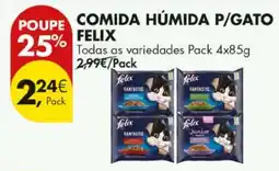 Pingo Doce comida húmida p/gato felix promoção