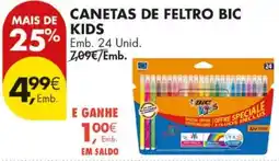 Pingo Doce canetas de feltro bic kids promoção