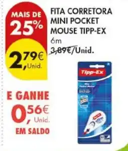 Pingo Doce Fita corretora mini pocket mouse tipp-ex promoção