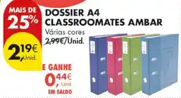 Pingo Doce Dossier a4 classroomates ambar promoção