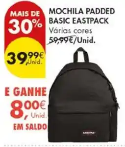 Pingo Doce Mochila padded basic eastpack promoção