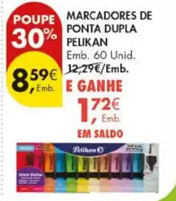 Pingo Doce Marcadores de ponta dupla pelikan promoção