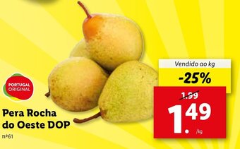 Lidl Pera Rocha do Oeste DOP promoção