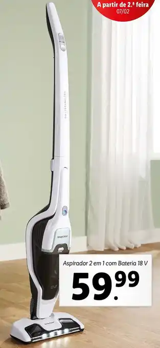 Lidl Aspirador 2 em 1 com Bateria 18V promoção