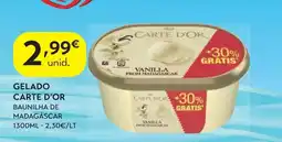 Spar Gelado carte d'or baunilha de madagascar promoção
